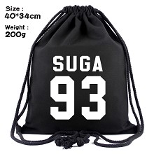 BTS drawstring backpack bag