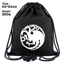 Game of Thrones drawstring backpack bag