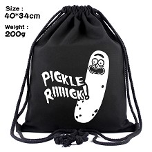 Rick and Morty drawstring backpack bag