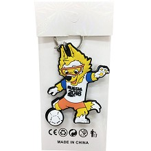 2018 FIFA World Cup Zabivaka two-sided key chain