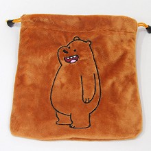 We Bare Bears plush drawing bags set(10pcs a set)