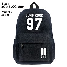 BTS canvas backpack bag