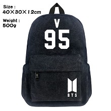 BTS canvas backpack bag