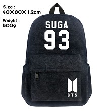 BTS canvas backpack bag