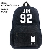 BTS canvas backpack bag