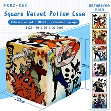 Naruto square velvet pillow