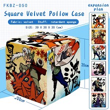 Naruto square velvet pillow