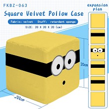 Despicable Me square velvet pillow