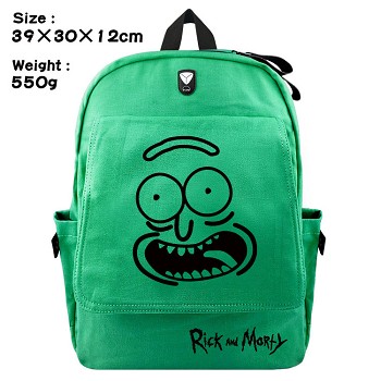 Rick and Morty canvas backpack bag