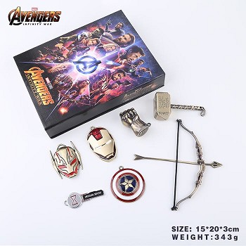 The Avengers key chains set(7pcs a set)