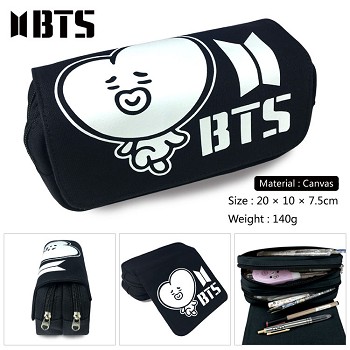 BTS canvas pen bag pencil bag