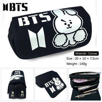 BTS canvas pen bag pencil bag