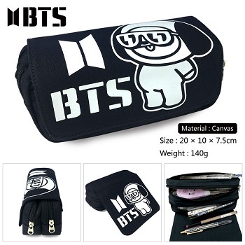 BTS canvas pen bag pencil bag