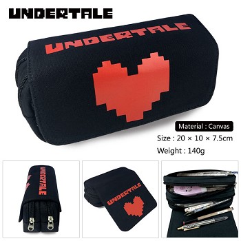 Undertale canvas pen bag pencil bag