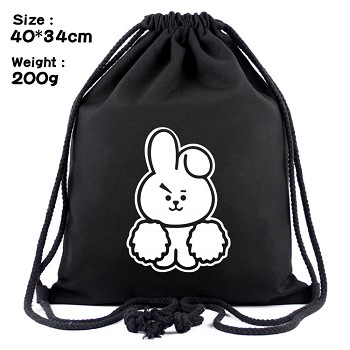 Star BTS drawstring backpack bag