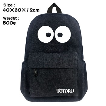 Totoro canvas backpack bag