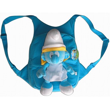 The Smurfs children plush backpack school bag