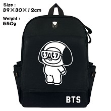 BTS canvas backpack bag