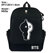 BTS canvas backpack bag