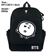 BTS canvas backpack bag