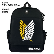 Attack on Titan canvas backpack bag