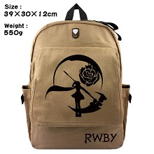 RWBY canvas backpack bag