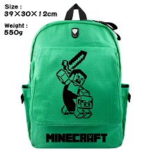 Minecraft canvas backpack bag