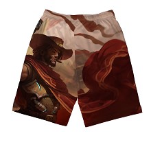 Overwatch beach pants shorts middle pants