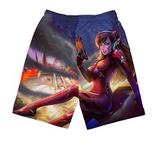 Overwatch beach pants shorts middle pants