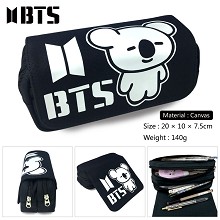 BTS canvas pen bag pencil bag