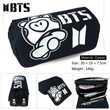 BTS canvas pen bag pencil bag