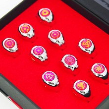 Naruto anime rings set(10pcs a set)