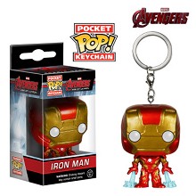 Funko-POP Iron Man figure doll key chain