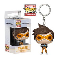 Funko-POP Overwatch figure doll key chain