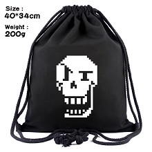 Undertale drawstring backpack bag