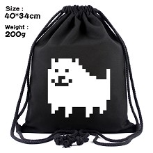 Undertale drawstring backpack bag