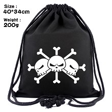 One Piece Marshall·D·Teach drawstring backpack bag