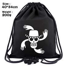 One Piece Robin drawstring backpack bag