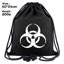 Resident Evil drawstring backpack bag