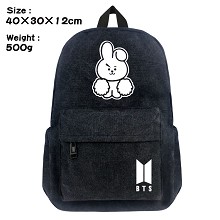 BTS canvas backpack bag