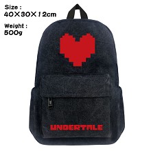 Undertale canvas backpack bag