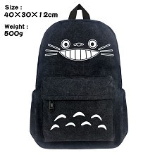 Totoro canvas backpack bag