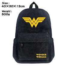 Wonder Woman canvas backpack bag