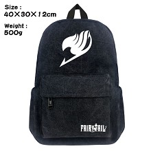 Fairy Tail canvas backpack bag