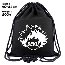 My Hero Academia drawstring backpack bag