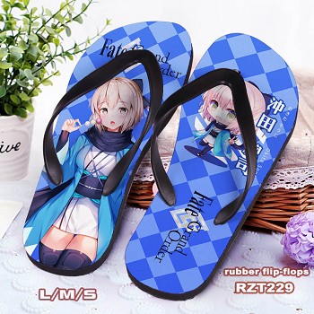 Fate grand order flip-flops shoes slippers a pair