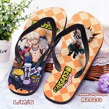 My Hero Academia flip-flops shoes slippers a pair