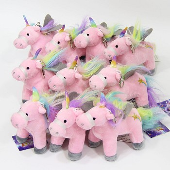 4inches Unicorn plush dolls set(10pcs a set)