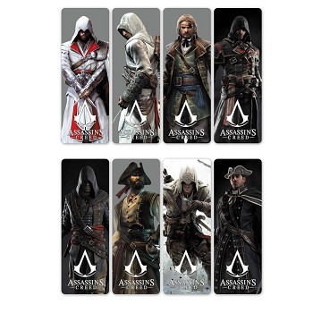 sassin's Creed pvc bookmarks set(5set)