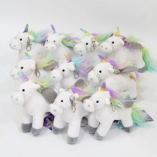 4inches Unicorn plush dolls set(10pcs a set)
